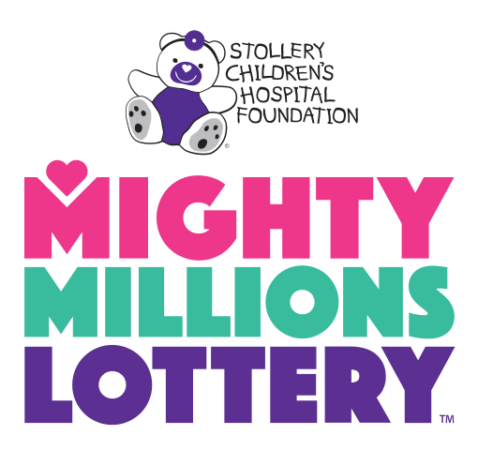 stollery mighty millions lottery logo