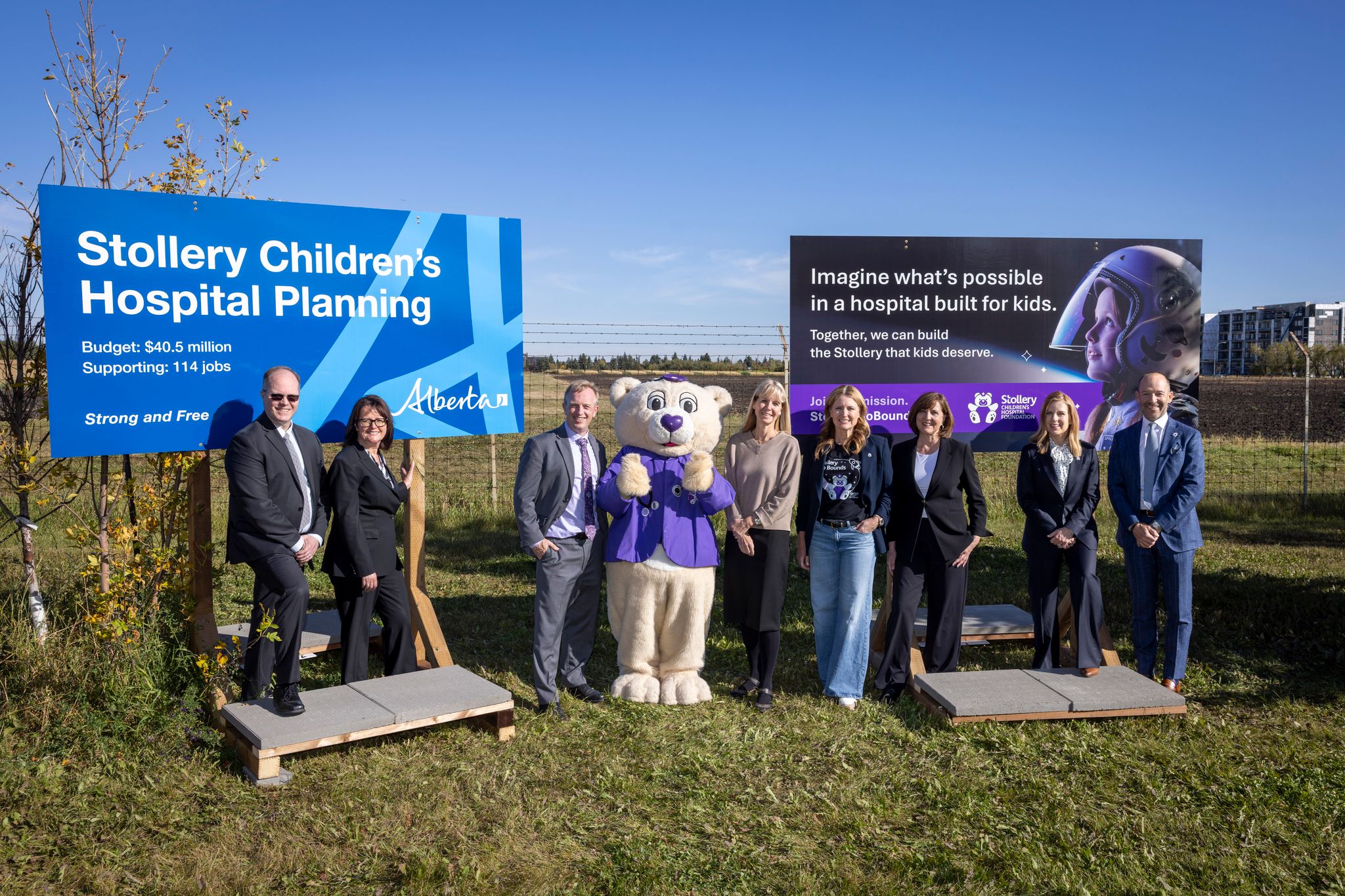 2026 Stollery site sign installation